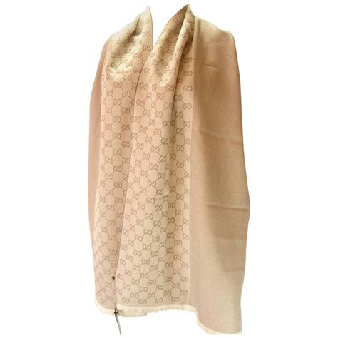 echarpe gucci beige|Gucci jacquard scarf.